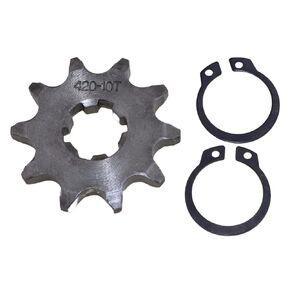 Trkimal Motorcycle 420-19T Front Sprocket 17mm for 50cc 70cc 90cc 110cc 125cc Dirt Pit Bike Mini Bike TaoTao Roketa Coolster Sunl Lifan Loncin ATV Quad 4 Wheeler Moped (420-19T, 17MM)