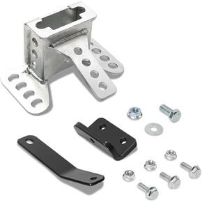 FOVPLUE Adjustable Rider Backrest Pad Mounting Hardware Kit for Harley Touring 2009-2024,for CVO Road Glide Street Glide Tri Glide FLHTK/L Electra Glide Road King,Sliver