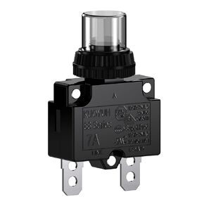 DIYhz 3Amp Circuit Breakers Thermal Overload Switch Protector 88 Series Manual Push Button Reset with Quick Connect Terminals and Waterproof Button Cap 32VDC or 125/250VAC