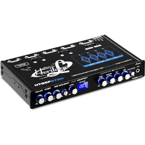 4 Band Parametric Equalizer - Bluetooth Wireless Audio Connectivity, Blue Light Illumination, Works with All of Today’s Latest Devices, 3.5mm AUX Input Jack, Input Gain Adjustments - Lanzar
