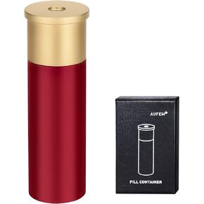Pill Holder Container Waterproof Portable Small EDC Pill Bottle Capsule Tube for Outdoor, Camping, Travel (Black)