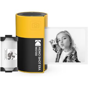 KODAK Memo Shot ERA Kids Instant Digital Camera and Photo Label Printer, White (Camera with 1 Roll One-Touch Label Cartridge)