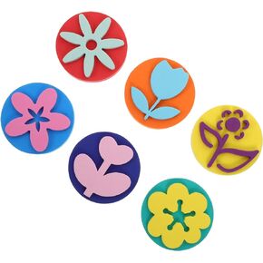 6 Pcs EVA Painting Sponges Foam Painting Stamper, Painting Sponge Seal DIY Painting Sponge Stamps, Paint Drawing Sponges for Early Learning,Random Color