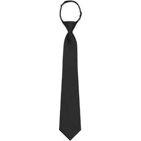 LJBFNN Boys Ties Kids Neckties Pre-tied Adjustable Zipper Skinny Neckties for School Uniforms Graduation