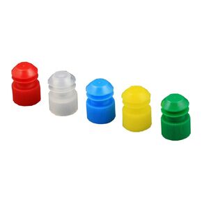 Globe Scientific 116152N Polyethylene Flange Plug Cap for Test Tubes, 16mm Size, Orange (Pack of 1000)