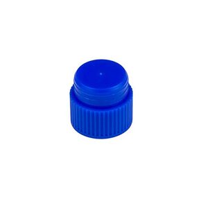 Caplugs Evergreen 300-2917-B2N Test Tube Stopper Caps 17mm, Recessed top, PE-HD, Blue (Pack of 200)