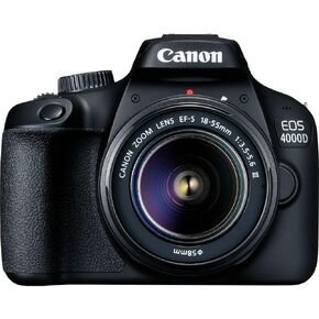 مجموعة Canon EOS 4000D + EF-S 18-55 DC III، 3011C003 (DC III) (النموذج الدولي) (متجدد) in Kuwait