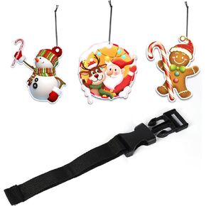 مشبك بلاستيكي مطور من INSAUTO مع أشرطة لغطاء السيارة والأشرطة السفلية، 3 قطع من ملصقات معطرات هواء السيارة in Kuwait