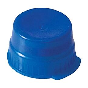 Globe Scientific 113148B Polyethylene Snap Cap with Single Thumb Tabs for 16mm Glass/Evacuated Tubes, 16mm Size, Blue (Case of 1000)