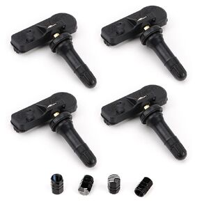 tuhaowa Tire Pressure Sensor TPMS Compatible with Infiniti Nissan Pre-Programmed 315MHz Replace# 40700-JA01B 40700-1AA0B 40700-1AA0D 40700-CD001 40700-CK001 40700-JA01C 4 Free Metal Caps 4 Pcs