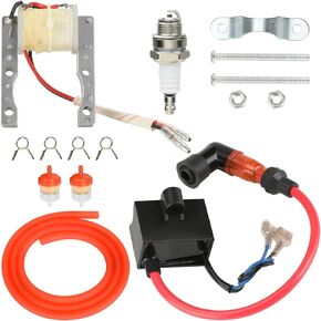 YOXUFA ترقية بمحركات دراجة CDI ملف الإشعال Magneto Coil Kit لمحرك 2 السكتة الدماغية 80cc 100cc 49cc 50cc PK80 BT80 YD100 محرك الغاز أجزاء الدراجة الآلية عالية الأداء
