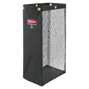 Rubbermaid Commercial Products Executive Series Side-Load Mesh Housekeeping Cart Bag, Black, Compatible with Rubbermaid Cleaning Carts for Laundry/Trash in School/Home/Office/Lobby/Mall