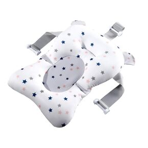 SAFIGLE 1pc Net Bath Mat Baby Bathtub Baby Bath Cushion Baby Ring Sling Bath Sponge Baby Sling Carrier Infant Bath Seat Baby Bath Mat Shower Head Non-Slip Polypropylene (pp) Newborn White