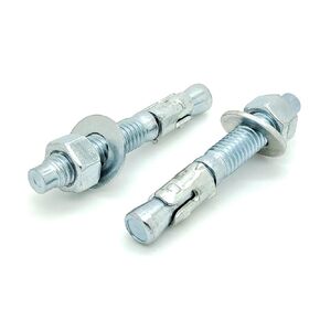 Eight (8) 3/8" x 2-3/4" Zinc Plated Wedge Anchor Bolts | Heavy Duty (BCP978)