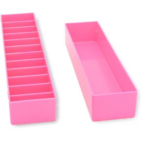 حافظة Laube Mini Blade لشفرات قص الشعر للحيوانات الأليفة - المنظم يناسب 12 شفرة - حجم صغير (9.25 بوصة × 2.25 بوصة × 2.25 بوصة) - غطاء قابل للفصل - بلاستيك مقاوم للصدمات - صنع في الولايات المتحدة الأمريكية - وردي