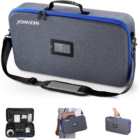 Neewer Q4 Carrying Bag with Shoulder Strap, Handle, Dedicated Compartments for Outdoor Strobe Flash/Batteries/Trigger/Reflector Diffuser Accessory, Mesh Pocket, Durable Hard Shell Travel Case, PB8