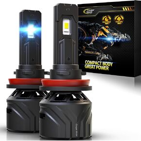 مصابيح LED من طراز Cougar Motor H11، ضوء أمامي H8 H9 قابل للتعديل، ضوء ضباب فائق السطوع، التوصيل والتشغيل من 2