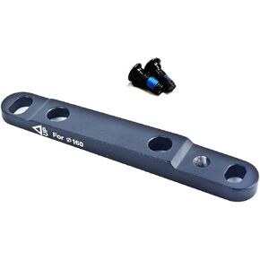 SwishTi Cyclocross Gravel E-Bike Bicycle Bike Flat-Mount Disc Brake Adapter for Flat-Mount Forks and Post-Mount Calipers use w/2pcs FM Bolts