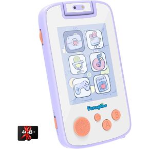 Toy Phones for Kids, MP3 Music Player for Kids, Story Player with 4G TF Card, Kids Phone Toy with Common Sense Card, Electronic Learning & Education Toys, Gifts for Boys and Girls (Purple)
