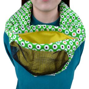Sugar Glider Bonding Scarf Travel Sling Carrier Bag Pouch with Mesh Screen for Sugar Gliders Ferret Rat Hedgehog Hamster Small Pets
