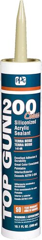 PPG PAINTS Glidden Top Gun 200 مادة مانعة للتسرب من الأكريليك السيليكوني، بيج تيرا، 10 أونصة in Kuwait