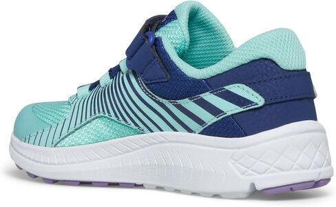 Saucony Velocer A/C (Little Kid/Big Kid) Turquoise/Navy/Purple 5 Big Kid M in Saudi Arabia