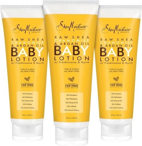 SheaMoisture Baby Lotion for Dry Skin and Clear Skin Raw Shea, Chamomile and Argan Oil with Shea Butter 8 oz in Kuwait