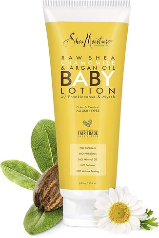 SheaMoisture Baby Lotion for Dry Skin and Clear Skin Raw Shea, Chamomile and Argan Oil with Shea Butter 8 oz in Kuwait