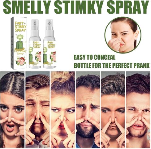 Ganbaro Stinky Spray Extra Strong Non Toxic Funny Fart Stinky Spray Joke Toy Have Fun Gift for Boys and Girls - 30ml (2 PCS) in Saudi Arabia