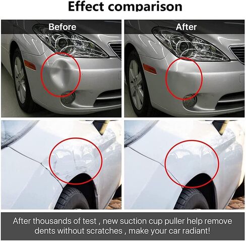 CELLBELL Dent Puller، سيارة دنت بولير، 3 حزمة مجموعة إزالة دنت مقبض رافع، مزيل قوي لانبعاجات السيارة، كوب الشفط مجتذب دنت ومجموعة إصلاح دنت بدون طلاء لجسم السيارة والزجاج والبلاط والمرآة in Kuwait