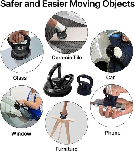 CELLBELL Dent Puller، سيارة دنت بولير، 3 حزمة مجموعة إزالة دنت مقبض رافع، مزيل قوي لانبعاجات السيارة، كوب الشفط مجتذب دنت ومجموعة إصلاح دنت بدون طلاء لجسم السيارة والزجاج والبلاط والمرآة in Kuwait