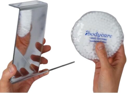2-Way Vitrectomy Mirror with Ice Pack, 4 inch, for Eye Surgery Recovery, use for Prone Position, Seated Support Chairs, Desktop Units, Face Down Recovery in Saudi Arabia