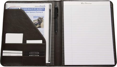 بن شيرمان 12 بوصة نباتي سافيانو ثنائي الطي كلية إدارة الأعمال، العمل، غلاف بادفوليو احترافي، بني، وسادة كتابة من الجلد الصناعي in Kuwait