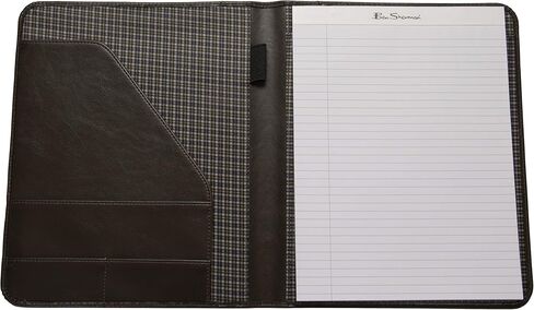 بن شيرمان 12 بوصة نباتي سافيانو ثنائي الطي كلية إدارة الأعمال، العمل، غلاف بادفوليو احترافي، بني، وسادة كتابة من الجلد الصناعي in Kuwait