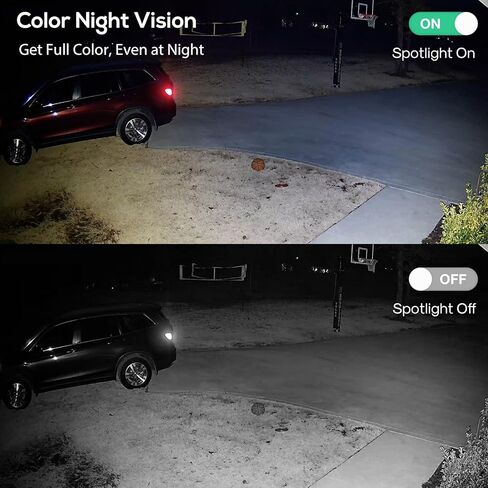Kittyhok Wireless Security Camera System Outdoor with Monitor | 4pcs 2K Dual Lens PTZ Security Cameras, 10x Mixed Zoom, Auto Tracking, Human Detection, Spotlight | 10CH NVR with 10" Monitor, 500GB HDD in Saudi Arabia