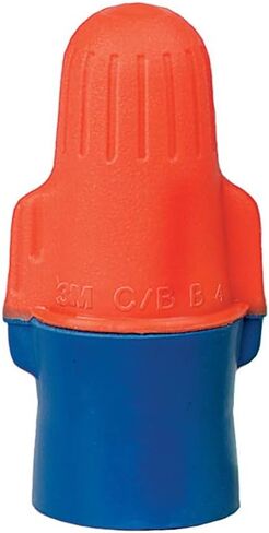 3M Performance Plus Wire Connector, Flexible Steel Spring Connectors, 22-12 AWG, Orange and Blue Color (O/B+), Jug of 500 in Saudi Arabia