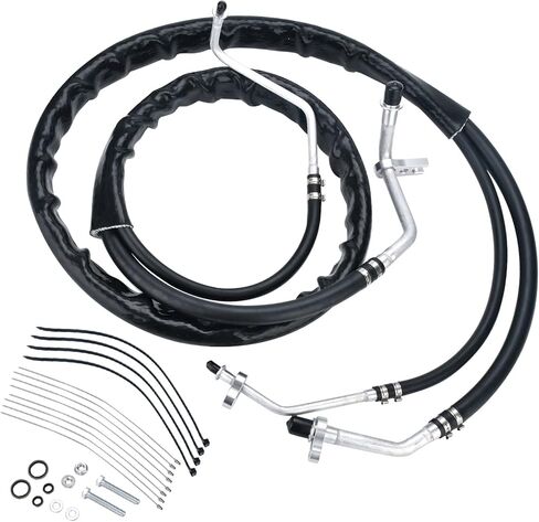 مجموعة خط التيار المتردد الخلفي خرطوم خط التيار المتردد يحل محل خراطيم تكييف الهواء C68100 المتوافقة مع دودج كارافان كرايسلر تاون آند كانتري 2012-2019 in Kuwait