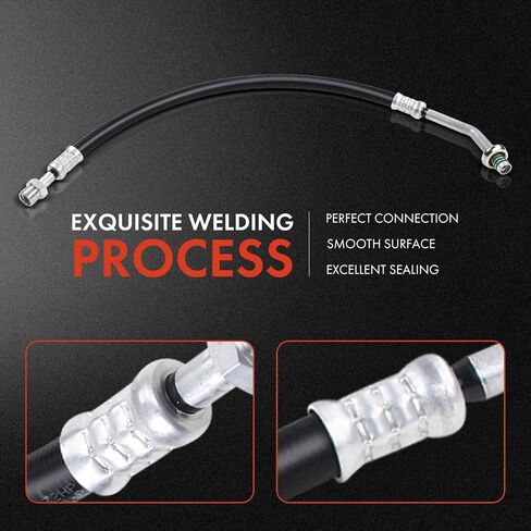 A-Premium A/C Liquid Line Hose Assembly Compatible with Ford F-150 F-250 F-350 Bronco 1987-1993 4.9L 3.8L 5.0L 5.8L 6.9L 7.3L 7.5L, Condenser to Evap, Without Orifice Tube in Saudi Arabia