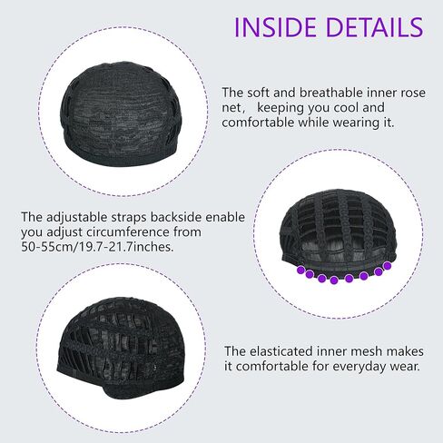 شعر مستعار مضفر أسود لشعر مستعار تأثيري الفتيات النساء فيلم تأثيري الاصطناعية شعر مستعار مضفر اليد للفتيات تأثيري حلي حفلة الهالوين شعر مستعار in Kuwait