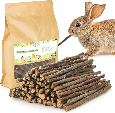 matafat 25pcs Rabbit Timothy Hay Toy for Bunny Small Animal Treats Natural Grass Stick Chew Toys Snacks Molar Teeth Grinding for Guinea Pigs Chinchillas Hamsters in Kuwait