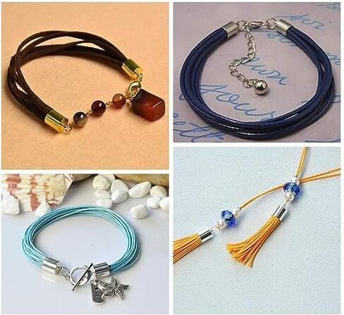 LRESJJIUJ Rope end Leather Tassel Cap Alloy Leather Rope end Chain Buckle Glue into end Cover for Jewelry Making/Necklace Rope/DIY Crafts (Gold Plated/5 * 9mm) in Saudi Arabia
