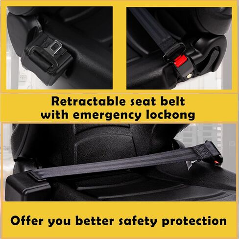 SEATIN Universal Forklift Seat W/Switch,Retractable Safety Belt fits Toyota Aftermarket,Tractor,Skid Loader,Excavator,Dozer,UTV,ATV in Kuwait