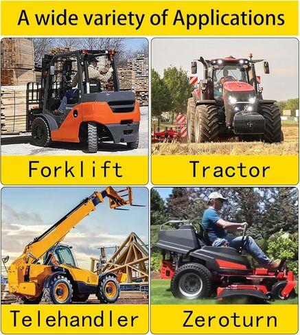 SEATIN Universal Forklift Seat W/Switch,Retractable Safety Belt fits Toyota Aftermarket,Tractor,Skid Loader,Excavator,Dozer,UTV,ATV in Kuwait