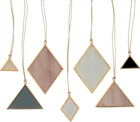 Sensory4u Stained Glass Suncatchers Window Hanging Wall Art Element Earth Tones Modern Design - 7 Piece Set in Saudi Arabia