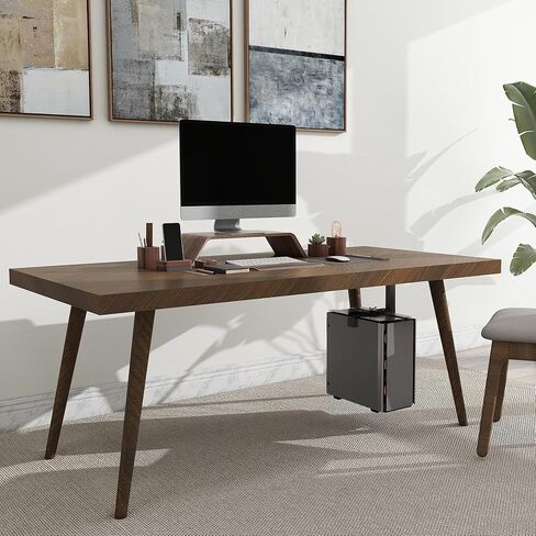 حامل وحدة المعالجة المركزية The7boX تحت حامل المكتب، حامل برج الكمبيوتر المكتبي لوحدة المعالجة المركزية قابل للتعديل تحت حامل المكتب، الارتفاع والعرض قابلان للتعديل، يحمل ما يصل إلى 55 رطلاً، يناسب معظم أبراج الكمبيوتر in Kuwait