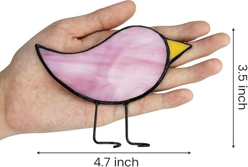 mCare Stained Glass Standing Bluebird Suncatcher, Sun Catchers Indoor Window Decor in Kuwait