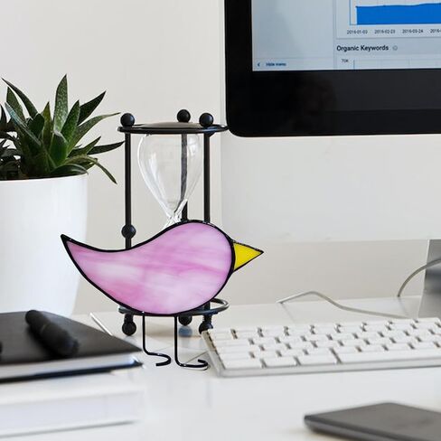 mCare Stained Glass Standing Bluebird Suncatcher, Sun Catchers Indoor Window Decor in Kuwait