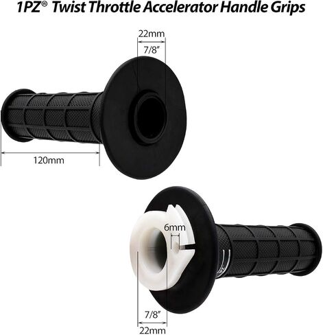 1PZ Z50-36T 7/8" 22mm Twist Throttle Cable Housing Grips Set Replacement for Coleman CT200U Trail 200 MOTOVOX MBX10 MBX11 Warrior MB165 MB200 5.5HP 6.5HP 50cc 125cc ATV Doodlebug Mini Dirt Bike in Saudi Arabia