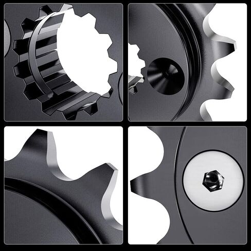 ضرس أمامي ONUNIQ 15T مناسب لهوندا XR650L 1993-2023 ضرس أمامي أسود M6 x 10Nm in Kuwait