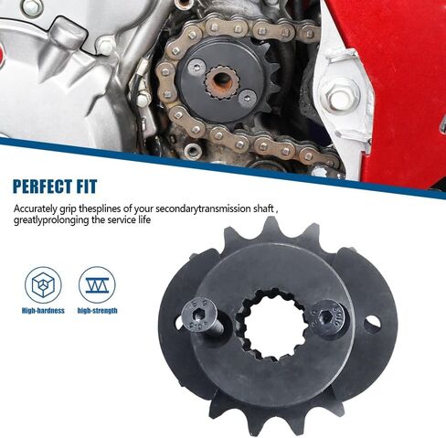 ضرس أمامي ONUNIQ 15T مناسب لهوندا XR650L 1993-2023 ضرس أمامي أسود M6 x 10Nm in Kuwait